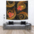 Samoa Tapestry - Gold Plumeria TAPESTRY Large 104" x 88" GOLD - Polynesian Pride