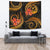 Vanuatu Tapestry - Gold Plumeria TAPESTRY Large 104" x 88" GOLD - Polynesian Pride