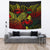 Vanuatu Tapestry - Turtle Hibiscus Pattern Reggae Wall Tapestry Large 104" x 88" Reggae - Polynesian Pride