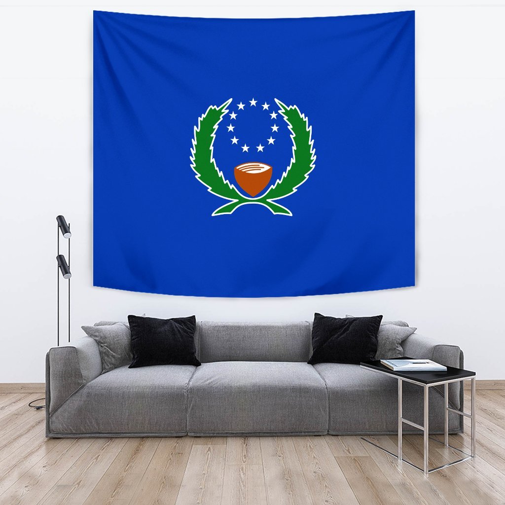 Pohnpei Micronesia Tapestry - Flag Of Pohnpei One Style Flag color - Polynesian Pride