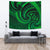 New Zealand Maori Mangopare Tapestry Polynesian - Green Wall Tapestry Large 104" x 88" Green - Polynesian Pride