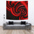 New Zealand Maori Mangopare Tapestry Polynesian - Red Wall Tapestry Large 104" x 88" Red - Polynesian Pride