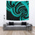 New Zealand Maori Mangopare Tapestry Polynesian - Turquoise Wall Tapestry Large 104" x 88" Turquoise - Polynesian Pride