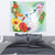 Hibiscus In Jung Tapestry - Polynesian Pride