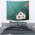 Hibiscus White Flower Gleeful Tapestry - Polynesian Pride