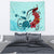 Sea Turtle Hibiscus Tapestry - Polynesian Pride