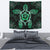 Turtle Hibiscus Green Tapestry - Polynesian Pride