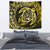 Hawaiian Turtle Polynesian Yellow Tapestry Wall Tapestry Medium 80" x 68" Yellow - Polynesian Pride