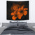 Hawaii Hibiscus Tapestry - Turtle Map - Orange Wall Tapestry 130cm*150cm Orange - Polynesian Pride