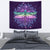 Maori Mandala Dragonfly Tapestry Wall Tapestry Medium 80" x 68" Purple - Polynesian Pride