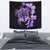 Hawaiian Kanaka Hibiscus Plumeria Mix Polynesian Turtle Tapestry Violet AH - Polynesian Pride