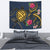 Hawaii Polynesian Turtle Hibiscus Plumeria Tapestry - Nane Style Wall Tapestry Purple - Polynesian Pride