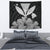 Hawaiian Kanaka Tapestry Hibiscus Polynesian Love Gray Wall Tapestry Gray - Polynesian Pride