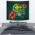 Hawaii Polynesian Tapestry - Green Turtle Hibiscus One Style Medium 80" x 68" Green - Polynesian Pride