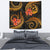 Vanuatu Tapestry - Gold Plumeria TAPESTRY Medium 80" x 68" GOLD - Polynesian Pride