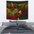 Guam Tapestry - Turtle Hibiscus Pattern Reggae Wall Tapestry Medium 80" x 68" Reggae - Polynesian Pride