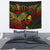 Samoa Tapestry - Turtle Hibiscus Pattern Reggae Wall Tapestry Medium 80" x 68" Reggae - Polynesian Pride