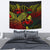 Vanuatu Tapestry - Turtle Hibiscus Pattern Reggae Wall Tapestry Medium 80" x 68" Reggae - Polynesian Pride