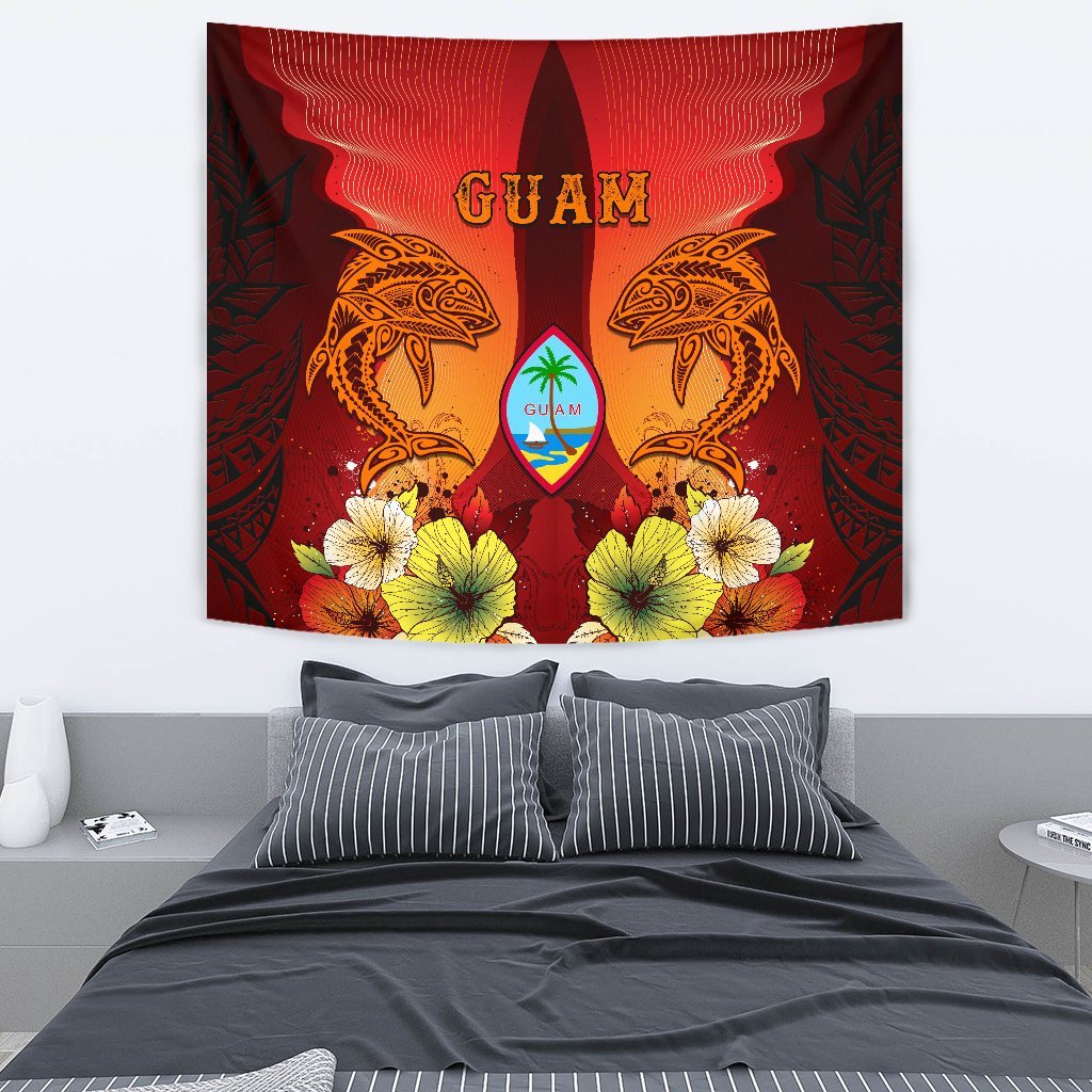 Guam Tapestries - Tribal Tuna Fish - Polynesian Pride
