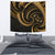 New Zealand Maori Mangopare Tapestry Polynesian - Gold Wall Tapestry Medium 80" x 68" Gold - Polynesian Pride