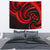 New Zealand Maori Mangopare Tapestry Polynesian - Red Wall Tapestry Medium 80" x 68" Red - Polynesian Pride