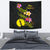 New Caledonia Polynesian Tapestry - Plumeria Tribal - Polynesian Pride