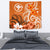 Hawaii Tapestry - Hawaiian Spirit Wall Tapestry - Hawaii Tapestry - Hawaiian Spirit Medium 80" x 68" Orange - Polynesian Pride