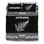 Aotearoa New Zealand Maori Bedding Set Silver Fern - White Black - Polynesian Pride