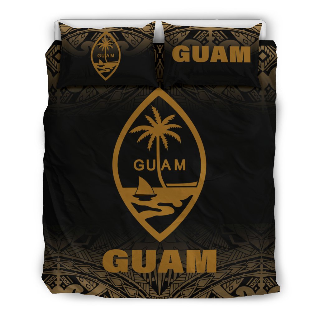Guam Duvet Cover Set - Gold Fog Style - Polynesian Pride
