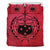 Samoa Duvet Cover Set - Samoa Coat Of Arms Red - Polynesian Pride