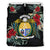 Nauru Duvet Cover Set - Nauru Coat Of Arms Hibiscus - Polynesian Pride