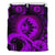 Guam Bedding Set - Hibiscus And Wave Purple Purple - Polynesian Pride