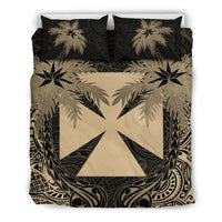 Wallis And Futuna Duvet Cover Set - Wallis And Futuna Coat Of Arms Coconut (Duvet Cover) - Polynesian Pride