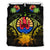 Tahiti Duvet Cover Set - Tahiti Flag & Reggae Hibiscus - Polynesian Pride