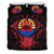 Tahiti Duvet Cover Set - Tahiti Flag & Red Hibiscust - Polynesian Pride