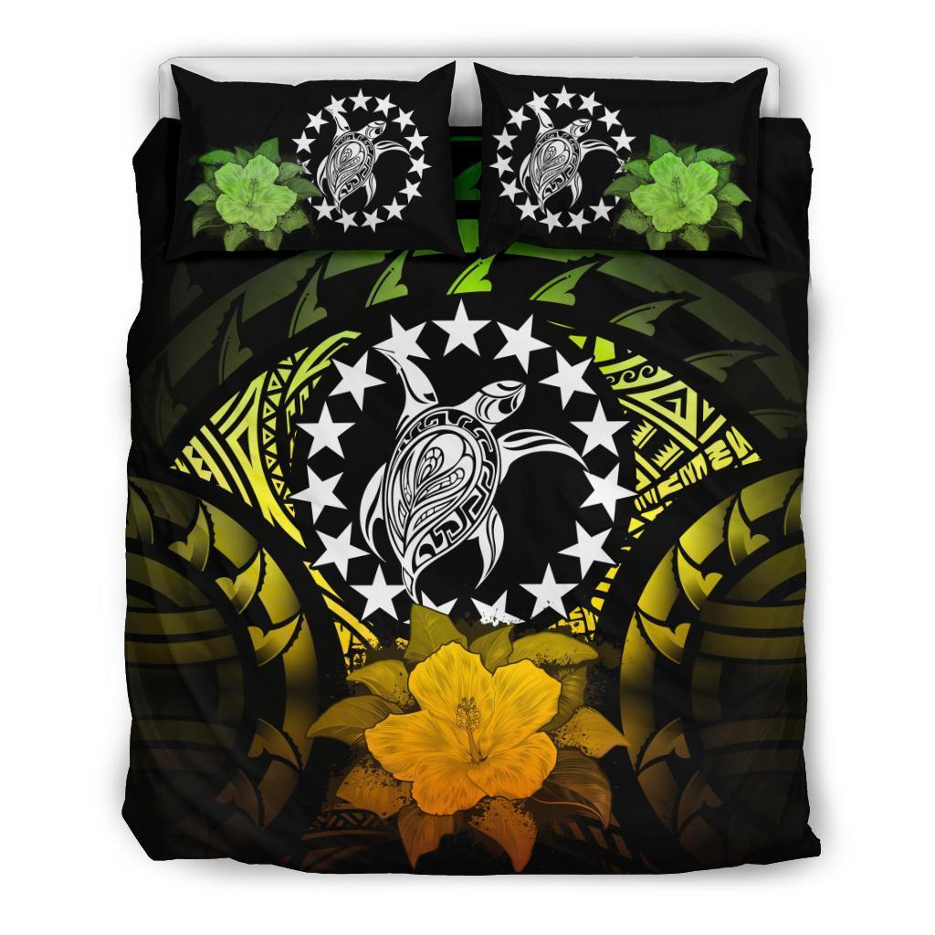 Cook Islands Reggae Hibiscus Bedding Set Reggae - Polynesian Pride