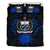 Samoa Duvet Cover Set - Samoa Coat Of Arms & Blue Hibiscus - Polynesian Pride