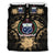 Samoa Duvet Cover Set - Samoa Coat Of Arms & Gold Hibiscus - Polynesian Pride