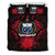 Samoa Duvet Cover Set - Samoa Coat Of Arms & Red Hibiscus - Polynesian Pride