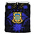 Tuvalu Duvet Cover Set - Tuvalu Coat Of Arms & Blue Hibiscus - Polynesian Pride