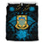 Tuvalu Duvet Cover Set - Tuvalu Coat Of Arms & Hibiscus - Polynesian Pride