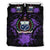 Samoa Duvet Cover Set - Samoa Coat Of Arms & Purple Hibiscus - Polynesian Pride