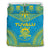 Tuvalu Flag Polynesian Chief Duvet Cover Set Green - Polynesian Pride