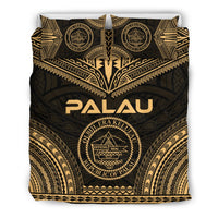 Palau Polynesian Chief Duvet Cover Set - Gold Version Gold - Polynesian Pride