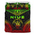 Niue Polynesian Chief Duvet Cover Set - Reggae Version Art - Polynesian Pride