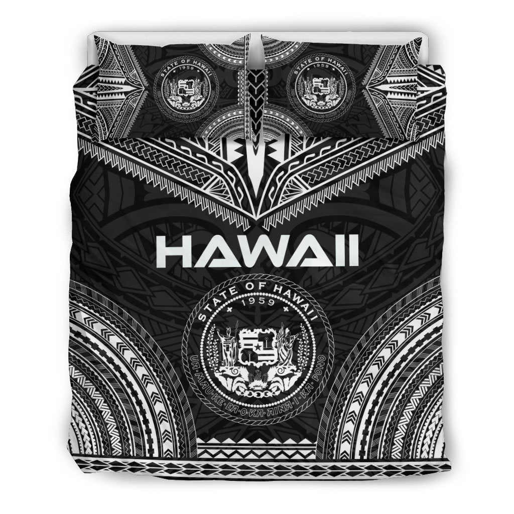 Hawaii Polynesian Chief Duvet Cover Set - Black Version Black - Polynesian Pride