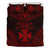 Wallis And Futuna Polynesian Chief Duvet Cover Set - Red Version Red - Polynesian Pride