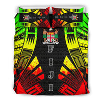 Fiji Duvet Cover Set - Polynesian Tattoo Reggae - Polynesian Pride
