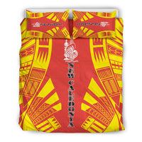 New Caledonia Duvet Cover Set - Polynesian Tattoo Flag - Polynesian Pride