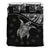 Polynesian Duvet Cover Set - Cook Islands Bedding Set Black - Polynesian Pride